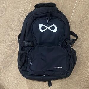 NFINITY Black Backpack with Silver Logo